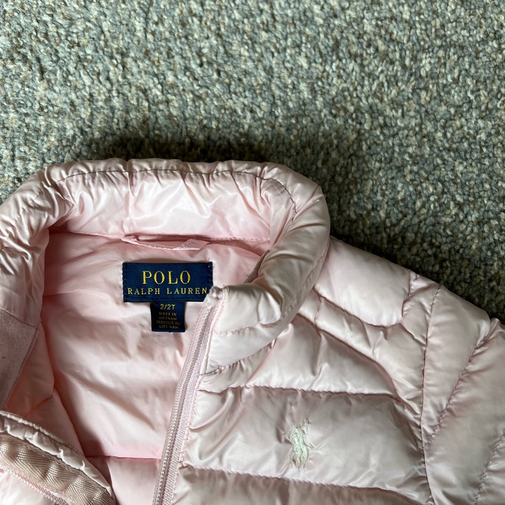Kids Polo Ralph Lauren Puffer Jacket - Pink